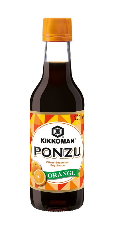 Salsa di soia Ponzu con arancia e aceto Kikkoman 250ml. Salsa di soia Ponzu con arancia e aceto Kikkoman 250ml.